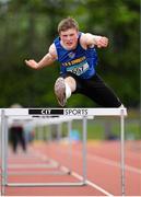 16 May 2015; Daniel Ryan, Thurles CBS, Co. Tipperary, during the Boys Intermediate 100m Hurdles at the GloHealth Munster Schools Track and Field Championships. Cork CIT, Cork. Picture credit: Sam Barnes / SPORTSFILE