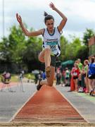 16 May 2015; Christine McCarthy, Pobalscoil Inbhear Scéine, Kenmare, Co. Kerry, during the Junior Girls Long Jump at the GloHealth Munster Schools Track and Field Championships. Cork CIT, Cork. Picture credit: Sam Barnes / SPORTSFILE