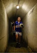 16 May 2015; Laois captain Ross Munnelly leads his players out for the start of the match against Carlow. Leinster GAA Football Senior Championship, Round 1, Carlow v Laois, Netwatch Cullen Park, Carlow. Picture credit: Matt Browne / SPORTSFILE
