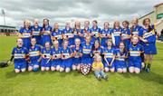 22 June 2008; Ratoath, Co. Meath, celebrate with the trophy after the game. Feile na nGael Camogie Finals, Division 3 Final, The Harps, Co. Laois v Ratoath, Co. Meath, Portlaoise GAA Club, Portlaoise, Laois. Picture credit: Matt Browne / SPORTSFILE