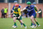 22 June 2008; Jessica Fitzell, Kerry, in action against Jane Kennedy, Clonad, Co. Laois. Feile na nGael Camogie Finals , Division 4 Final, Kerry v Clonad, Portlaoise GAA club, O'Moore Park, Portlaoise, Laois. Picture credit: Matt Browne / SPORTSFILE