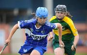 22 June 2008; Orla Rigney, Clonad, Co. Laois, in action against Megane Weir, Kerry. Feile na nGael Camogie Finals, Division 4 Final, Kerry v Clonad, Portlaoise GAA Club, O'Moore Park, Portlaoise, Co. Laois. Picture credit: Matt Browne / SPORTSFILE