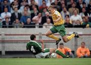 20 August 1997; Roy Keane, Republic of Ireland, in action against Lithuania. Republic of Ireland v Lithuania, World Cup qualifier, Group X, Lansdowne Road, Dublin. Picture credit; Brendan Moran / SPORTSFILE