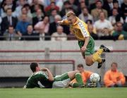 20 August 1997; Roy Keane, Republic of Ireland, in action against Lithuania. Republic of Ireland v Lithuania, World Cup qualifier, Group X, Lansdowne Road, Dublin. Picture credit; Brendan Moran / SPORTSFILE