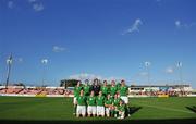25 June 2008; The Republic of Ireland team. Back row, from left, Niamh Fahy, Stefanie Curtis, Emma Byrne, Yvonne Tracy, Alisha Moran and Ciara Grant. Front row, from left, Marie Curtin, Michele O'Brien, Aine O'Gorman, Katie Taylor and Edel Malone. UEFA Women's European Championship Qualifier, Group 2, Republic of Ireland v Sweden, Carlisle Grounds, Bray, Co. Wicklow. Picture credit: Stephen McCarthy / SPORTSFILE