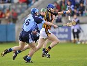 26 June 2008; TJ Reid, Kilkenny, in action against Joseph  Boland, left, and John McCaffrey, Dublin. Leinster U21 Hurling Championship semi-final, Dublin v Kilkenny, Parnell Park, Dublin. Picture credit: Brian Lawless / SPORTSFILE