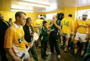 28 June 2008; Antrim joint manager, Terence 'Sambo' McNaughton, in a thoughtful mood in the changing rooms before the game. All-Ireland Senior Championship Qualifier, Round 1, Antrim v Galway, Casement Park, Belfast, Co. Antrim. Picture credit: Oliver McVeigh / SPORTSFILE