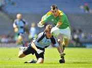 29 June 2008; Ger McCullagh, Meath, in action against Niall Brogan, Dublin. Leinster Junior Football Championship Final, Dublin v Meath, Croke Park, Dublin. Picture credit: Stephen McCarthy / SPORTSFILE