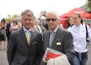 29 June 2008; Former champion Jockey Lester Piggott, right, and Vincent Rossiter enjoying a day out at the racing. Curragh Racecourse, Co. Kildare. Picture credit: Matt Browne / SPORTSFILE