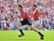 29 June 2008; Ambrose Rodgers, Down, in action against Aidan O'Rourke, Armagh. GAA Football Ulster Senior Championship Semi-Final, Down v Armagh, St Tighearnach's Park, Clones, Co. Monaghan. Picture credit: David Maher / SPORTSFILE