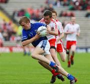 29 June 2008; Colm Smith, Cavan, in action against Brian McGarvey, Tyrone. ESB Ulster Minor Football Championship semi-final, Cavan v Tyrone, St Tighearnach's Park, Clones, Co. Monaghan. Picture credit: Oliver McVeigh / SPORTSFILE