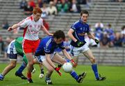 29 June 2008; Fergal Flannagan, Cavan, in action against Peter Harte, Tyrone. ESB Ulster Minor Football Championship semi-final, Cavan v Tyrone, St Tighearnach's Park, Clones, Co. Monaghan. Picture credit: Oliver McVeigh / SPORTSFILE