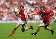 29 June 2008; Steven McDonnell, Armagh, in action against Luke Howard, Down. GAA Football Ulster Senior Championship Semi-Final, Down v Armagh, St Tighearnach's Park, Clones, Co. Monaghan. Picture credit: Oliver McVeigh / SPORTSFILE