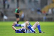 29 June 2008; A Dejected Mark Leddy, Cavan, at the end of the game after defeat to Tyrone. ESB Ulster Minor Football Championship semi-final, Cavan v Tyrone, St Tighearnach's Park, Clones, Co. Monaghan. Picture credit: David Maher / SPORTSFILE