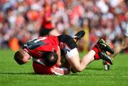 29 June 2008; Benny Coulter, Down, trying to wrestle the ball from Aidan O'Rourke, Armagh. GAA Football Ulster Senior Championship Semi-Final, Down v Armagh, St Tighearnach's Park, Clones, Co. Monaghan. Picture credit: Oliver McVeigh / SPORTSFILE