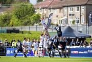 16 May 2015; The ball evades everyone in the lineout. Guinness PRO12, Round 22, Glasgow Warriors v Ulster, Scotstoun Stadium, Glasgow, Scotland. Picture credit: Craig Watson / SPORTSFILE
