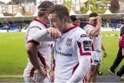 16 May 2015; Ulster's Paddy Jackson looks dejected after his side's defeat. Guinness PRO12, Round 22, Glasgow Warriors v Ulster, Scotstoun Stadium, Glasgow, Scotland. Picture credit: Craig Watson / SPORTSFILE