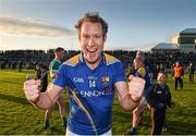 16 May 2015; Brian Kavanagh, Longford, celebrates after the final whistle. Leinster GAA Football Senior Championship, Round 1, Offaly v Longford, O'Connor Park, Tullamore, Co. Offaly. Picture credit: Ray McManus / SPORTSFILE