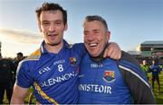 16 May 2015; The Longford manager Jack Sheedy and Graham Guilfoyle after the game. Leinster GAA Football Senior Championship, Round 1, Offaly v Longford, O'Connor Park, Tullamore, Co. Offaly. Picture credit: Ray McManus / SPORTSFILE