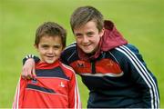 17 May 2015; Louth supporters brothers Conor, left, and TJ Doheny, from Ardee. Leinster GAA Football Senior Championship, Round 1, Louth v Westmeath. County Grounds, Drogheda, Co, Louth. Picture credit: Ramsey Cardy / SPORTSFILE