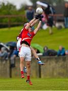 17 May 2015; James Stewart, Louth, in action against James Dolan, Westmeath. Leinster GAA Football Senior Championship, Round 1, Louth v Westmeath. County Grounds, Drogheda, Co, Louth. Picture credit: Ramsey Cardy / SPORTSFILE