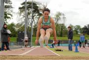 17 May 2015; Saragh Buggy, St Abbans AC, Co. Laois, in action during the Womens Triple Jump. 2015 GloHealth AAI Games. Morton Stadium, Santry. Picture credit: Sam Barnes / SPORTSFILE