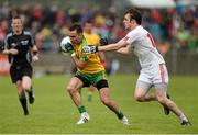 17 May 2015; Karl Lacey, Donegal, in action against Barry Tierney, Tyrone. Ulster GAA Football Senior Championship, Preliminary Round, Donegal v Tyrone. MacCumhaill Park, Ballybofey, Co. Donegal. Picture credit: Oliver McVeigh / SPORTSFILE
