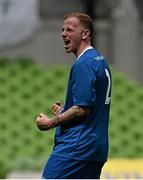 17 May 2015; Ciaran Reilly, Crumlin United, celebrates at the end of the game. FAI Umbro Intermediate Cup Final, Tolka Rovers v Crumlin United. Aviva Stadium, Lansdowne Road, Dublin. Picture credit: David Maher / SPORTSFILE