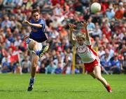 29 June 2008; Packie Leddy, Cavan, in action against Matthew Donnelly, Tyrone. ESB Ulster Minor Football Championship semi-final, Cavan v Tyrone, St Tighearnach's Park, Clones, Co. Monaghan. Picture credit: Oliver McVeigh / SPORTSFILE