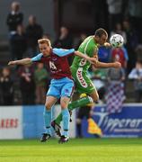 1 July 2008; Dan Murray, Cork City, in action against Sami Ristila, Drogheda United. eircom League Cup Quarter-Final, Drogheda United v Cork City, United Park, Drogheda, Co. Louth. Photo by Sportsfile