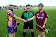5 July 2008; The handshake before the game. Gala All-Ireland Senior Campionship, Galway v Wexford, Kilimor, Co. Galway. Picture credit: Ray Ryan / SPORTSFILE