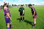 5 July 2008; The coin toss before the game. Gala All-Ireland Senior Campionship, Galway v Wexford, Kilimor, Co. Galway. Picture credit: Ray Ryan / SPORTSFILE