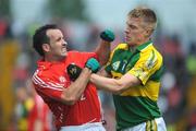 6 July 2008; Tommy Walsh, Kerry, and Kieran O'Connor, Cork, tussle off the ball. GAA Football Munster Senior Championship Final, Kerry v Cork, Pairc Ui Chaoimh, Cork. Picture credit: Stephen McCarthy / SPORTSFILE