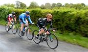 18 May 2015; Dominic Jelfs, Madison Genesis, leads during Stage 2 of the 2015 An Post Rás followed by Bryan McCrystal, Team Asea, and Simon Ryan, Mego RT. Carlow - Tipperary. Photo by Sportsfile