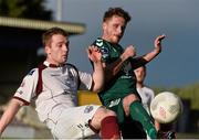 18 May 2015; Cormac Raftery, Galway United, in action against Marc Griffin, Bohemians. EA Sports Cup, Quarter-Final, Galway United v Bohemians. Eamonn Deasy Park, Galway. Picture credit: David Maher / SPORTSFILE