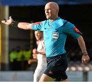 18 May 2015; Referee Padraig Sutton. EA Sports Cup, Quarter-Final, Galway United v Bohemians. Eamonn Deasy Park, Galway. Picture credit: David Maher / SPORTSFILE