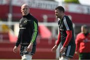 19 May 2015; Munster's Paul O'Connell, left, and Donnacha Ryan during lineout practice at squad training. Thomond Park, Limerick. Picture credit: Diarmuid Greene / SPORTSFILE