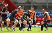 19 May 2015; Munster's Mike Sherry supported by team-mate Donnacha Ryan, in action against BJ Botha and CJ Stander during squad training. Thomond Park, Limerick. Picture credit: Diarmuid Greene / SPORTSFILE