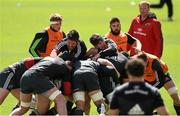 19 May 2015; Munster players including Billy Holland and Donncha O'Callaghan compete in a maul during Munster squad training. Thomond Park, Limerick. Picture credit: Diarmuid Greene / SPORTSFILE