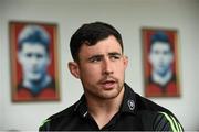 19 May 2015; Munster's Felix Jones speaking during a press conference. Thomond Park, Limerick. Picture credit: Diarmuid Greene / SPORTSFILE