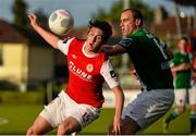 19 May 2015; Jamie McGrath, St. Patrick's Athletic, in action against Dan Murray, Cork City. EA Sports Cup Quarter-Final, Cork City v St. Patrick's Athletic, Turners Cross, Cork. Picture credit: David Maher / SPORTSFILE