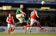 19 May 2015; Rob Lehane, Cork City, in action against Conor McCormack, St. Patrick's Athletic. EA Sports Cup Quarter-Final, Cork City v St. Patrick's Athletic, Turners Cross, Cork. Picture credit: David Maher / SPORTSFILE