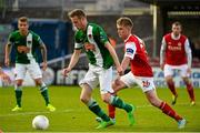 19 May 2015; Kevin O'Connor, Cork City, in action against Jack Bayly, St. Patrick's Athletic. EA Sports Cup Quarter-Final, Cork City v St. Patrick's Athletic, Turners Cross, Cork. Picture credit: David Maher / SPORTSFILE