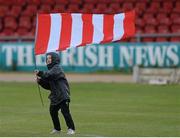 19 May 2015; A young Derry City fan before the game. EA Sports Cup Quarter-Final, Derry City v Shamrock Rovers, The Brandywell, Derry. Picture credit: Oliver McVeigh / SPORTSFILE