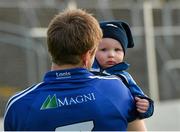 16 May 2015; Laois footballer Mark Timmons with his son Luke after the game. Leinster GAA Football Senior Championship, Round 1, Carlow v Laois, Netwatch Cullen Park, Carlow. Picture credit: Matt Browne / SPORTSFILE