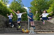 20 May 2015; Cork hurler Patrick Horgan pictured with from left, Hannah Mahony, Sean Whelan and Rebecca Moriarty, at the Centra’s ‘Champions of Healthy Living’ hurling launch at Dublin’s Herbert Park today as Centra launched its brand new GAA endorsed product range and its new community event summer tour which will spread Centra’s healthy living message across Ireland. Hurling champions will travel the length and breadth of the country to give healthy eating and training tips to the next generation of hurling stars – to find out more details log on to www.centra.ie. Picture credit: Brendan Moran / SPORTSFILE