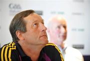 30 June 2008; Wexford manager John Meyler, left, and Kilkenny manager Brian Cody during a press conference ahead of the GAA Hurling Leinster Senior Final on Sunday next. Talbot Hotel, Carlow. Picture credit: Brendan Moran / SPORTSFILE