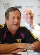 30 June 2008; Wexford manager John Meyler, left, and Kilkenny manager Brian Cody during a press conference ahead of the GAA Hurling Leinster Senior Final on Sunday next. Talbot Hotel, Carlow. Picture credit: Brendan Moran / SPORTSFILE