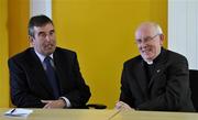 30 June 2008; Cardinal Sean Brady, right, with Tom Daly, President of the Ulster Council. Ulster Council Offices, Armagh. Picture credit: Michael Cullen / SPORTSFILE