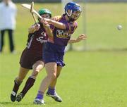 5 July 2008; Aoife O'Connor, Wexford, in action against Therese Maher, Galway. Gala All-Ireland Senior Campionship, Galway v Wexford, Kilimor, Co. Galway. Picture credit: Ray Ryan / SPORTSFILE